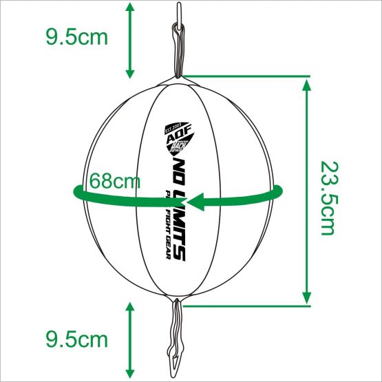 AQF Leather Double End Dodge Speed Ball MMA Boxing Ceiling Punching Bag Training - Image 3