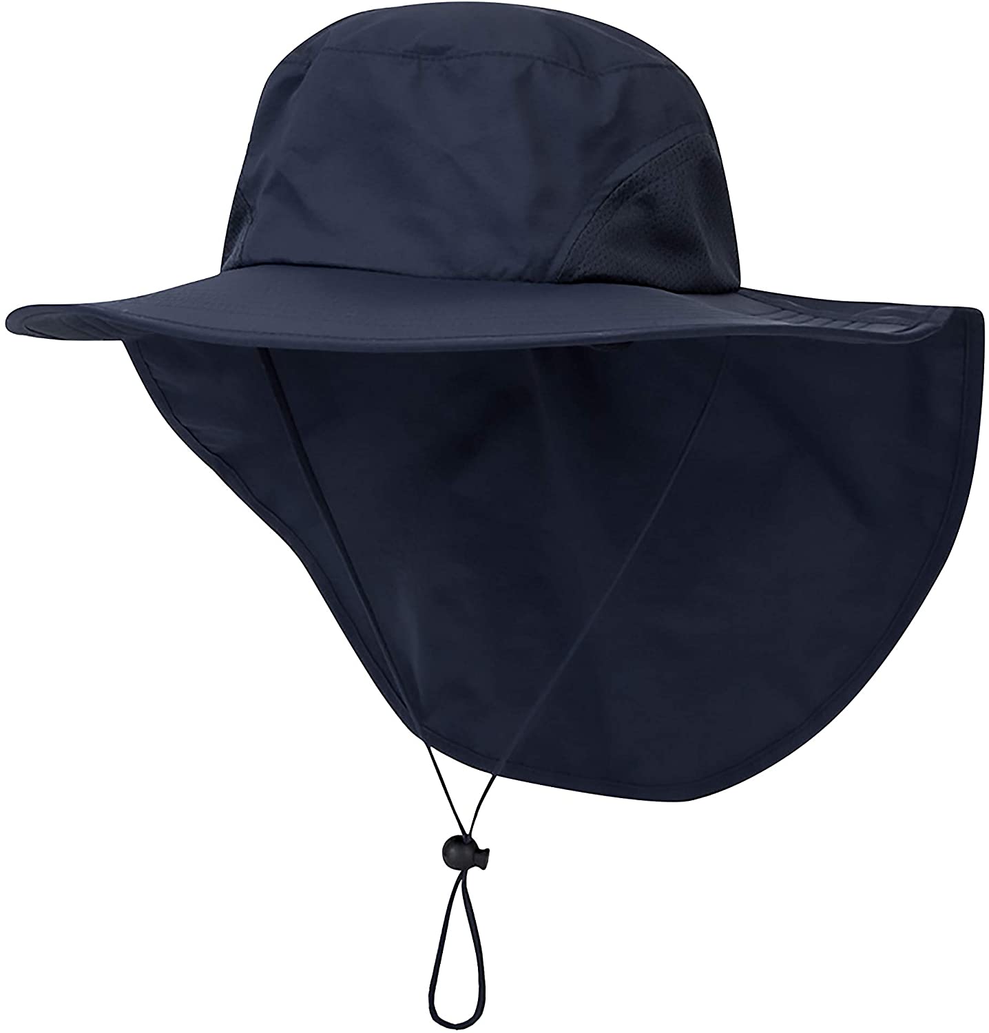 Unisex UV Protection Sun Hat Safari Hat with 33cm Long Neck Protection 12cm Large Brim Hat for Outdoor Fishing Camping Gardening - Image 2