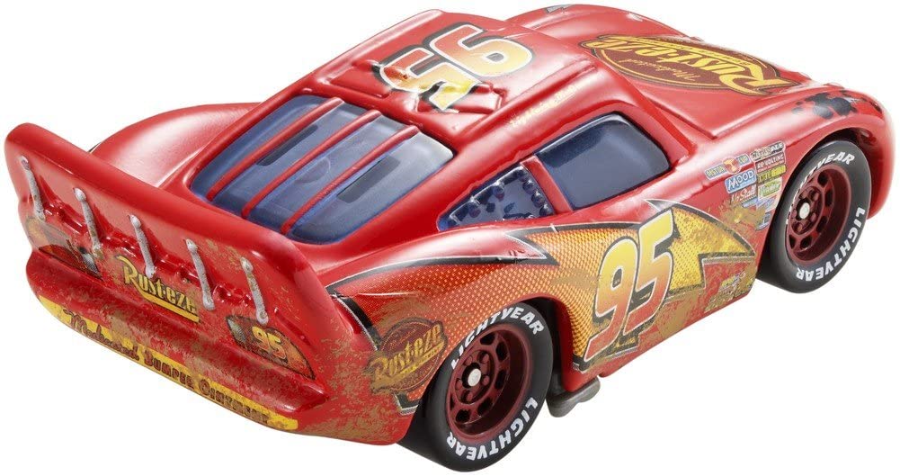 Disney Pixar Cars Lightning McQueen with Tar & Dirt Dust Diecast Vehicle - Image 2