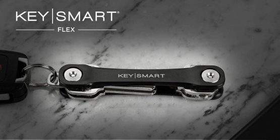 KeySmart Flex - Compact Key Holder and Keychain Organizer (up to 8 Keys, Black) - Image 3