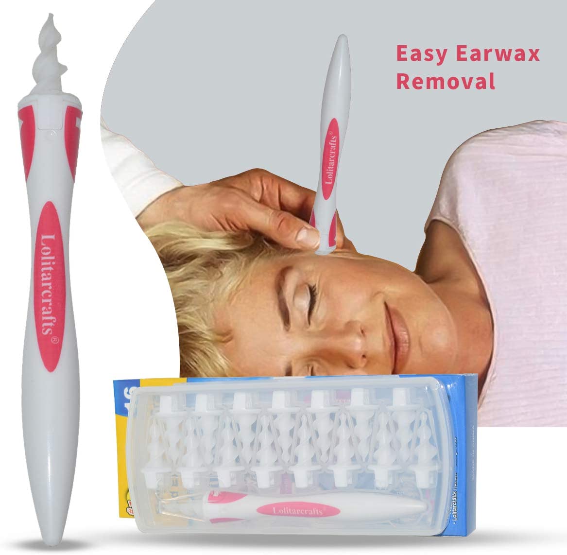 Lolitarcrafts Ear Wax Remover,Soft and Flexible Earwax Removal Tool