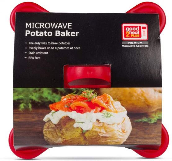 Good 2 Heat Plus 4301 Microwave Potato Baker, Plastic, Red - Image 3
