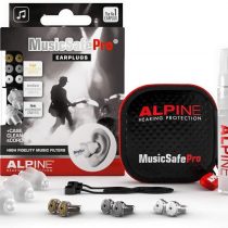 Alpine MusicSafe Pro Ear Plugs - Enhance your music experience without risking hearing damage - Three interchangeable filter sets + accessories - Hypoallergenic material - Reusable earplugs - Clear