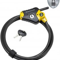 Master Lock 8433EURD Security Cable with Key Lock, Black, from 30 cm to 1,8 m