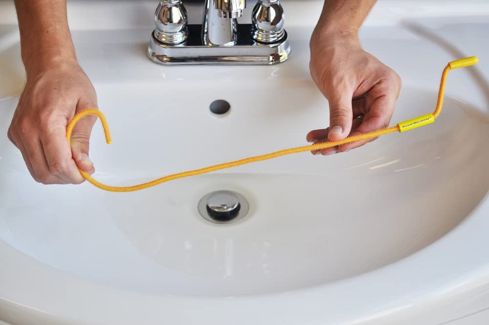 FlexiSnake Drain Millipede 18 inch Drain Clog Remover with Rotating