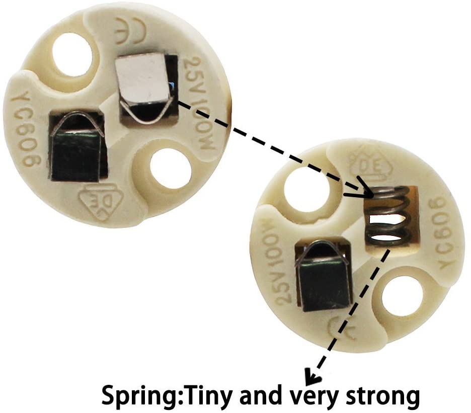 DiCUNO MR16 GU5.3 /G4 Lamp Holder, BiPin Base for 12V Halogen/LED