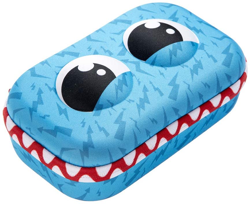 ZIPIT Wildlings Pencil Box for Kids Large Capacity Fun Pencil Case for School Stationery Organizer Box, Blue - Image 2