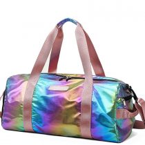 Spring Country Gym Duffel Bag Women Overnight Medium Lightweight Foldable Weekender Travel Luggage Sport Athletic Water-proof Dry Wet Shoe Compartment for Girls Kids