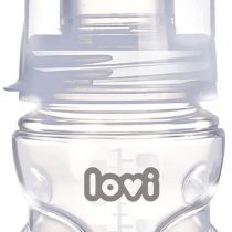 LOVI Self-Sterilizing Anti-Colic Feeding Bottle with Dynamic Teat | 0m+ | 150 ml | Microwave Friendly | SUPER Air Vent System | Protects the Sucking Reflex