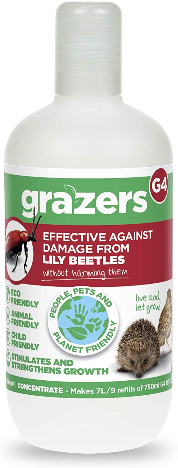 Grazers G4 Concentrate 350ml Effective against Lily Beetle Damage. Makes 7 Litres of Eco Spray, Nylon/a