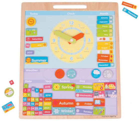 Bigjigs Toys Educational Wooden Magnetic Weather Board - Image 2
