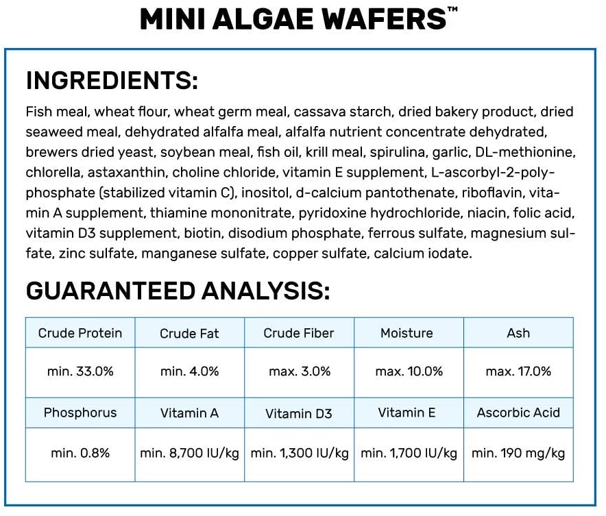 Hikari Tropical Mini Algae Wafers Fish Food, 3.0 oz (85g), No Color, 85 g (Pack of 1) - Image 2