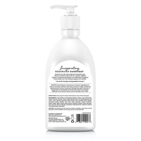 JASON Rosewater Hand Soap, 16 Ounce - Image 2