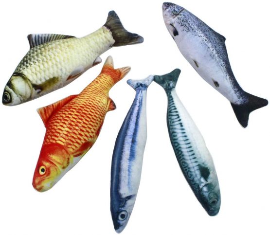 Natuce 5PCS Catnip Fish Toys for Cat, 20 cm Cat Toys, Cat Fish Pillow, Cat Catnip Toys, Cat Chew Toys, Pet Toy, Cat Pillow, Fish Toy, Teeth Cleaning, Interactive Plush Cat Toys, for Cat, Puppy, dog - Image 4