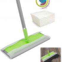 The Dustpan and Brush Store Static Floor Duster Cleaning Mop − Floor Mops with Disposable Wipes for Quick and All-Purpose Cleaning, Complete Kit Static Floor Wipes Mop That Incudes 10 Dry Floor Wipes
