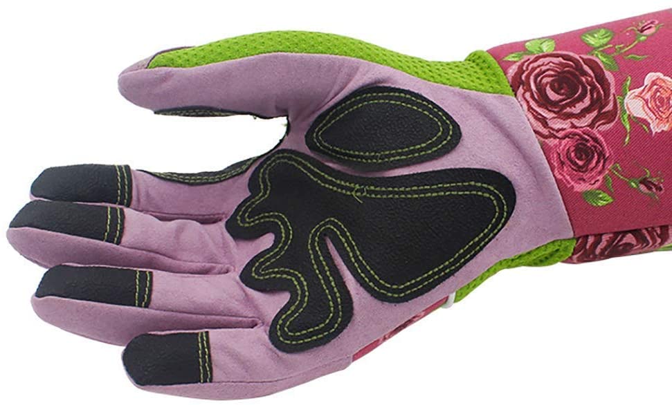 Long Gardening Gloves for Women,Unusual Gardening Gifts for Women Ladies,Personalised Mothers Day Gifts for Mum Grandma,Heavy Duty Thorn Proof Garden Work Gloves 37CM Arm Sleeves Untill Elbow (Pink) - Image 3