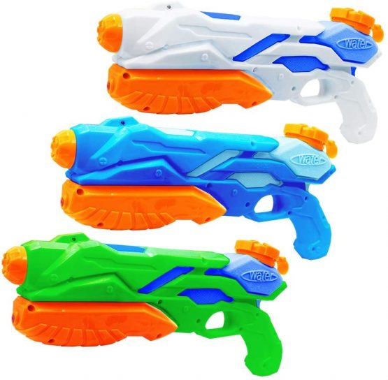 MOZOOSON Water Gun for Kids 3 Packs, Small Water Pistol with Long Range for 3+ Years Old Boys Girls, Powerful Water Squirt Gun Pool Toys for Summer Outdoor Backyard