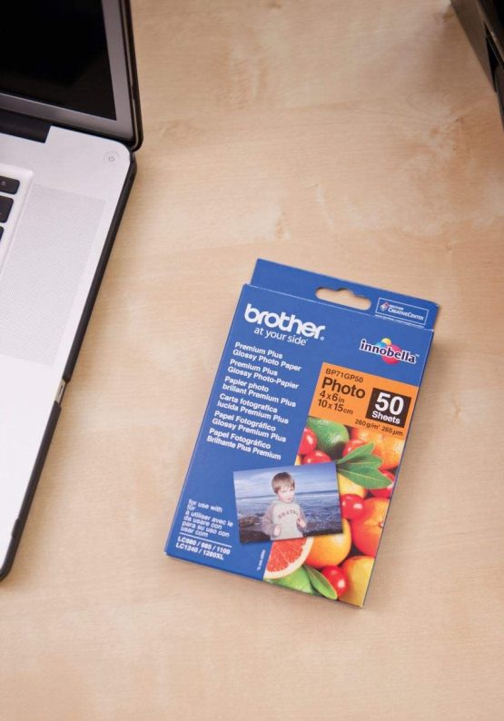 Brother BP71GP50 Photo Paper, 6" x 4", Premium Plus Glossy, 15cm (W) x 10cm (L), 50 Sheets, Brother Genuine Supplies - Image 3