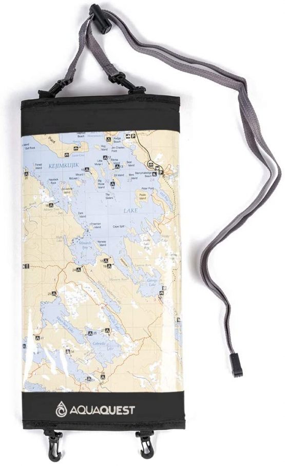 Aqua Quest Waterproof Trail Map Case 100 Waterproof Document Dry Bag Holder with Clear Window