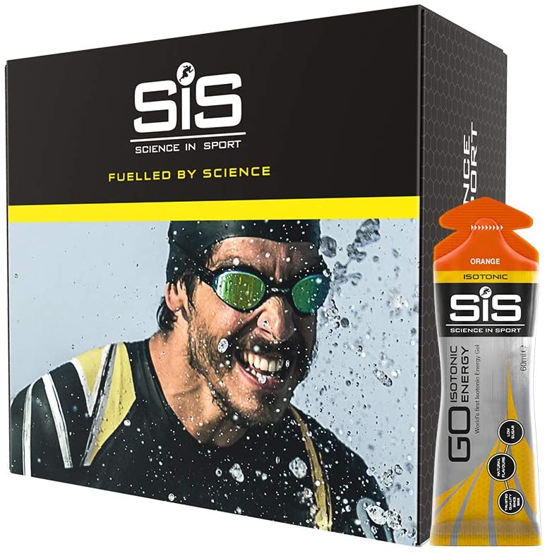 Science in Sport GO Isotonic Energy Gel 15 x 60ml Orange, Fast-Acting, Vegan, Formulation with 22g of carbohydrates