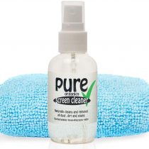 SCREEN CLEANER KIT By Ecopure - (60ml) contains only premium Eco-Friendly, Bio Degradable and Hypo Allergenic ingredients. Naturally removes all dust, dirt, marks and stains. Leaves screens gleaming clean.