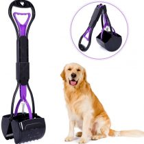 Portable Pet Pooper Scooper for Dogs and Cats, Foldable Dog Poop Scooper for Grass with Long Handle, High Strength Material and Professional Ergonomic Design, Foldable Dog Poop Waste Pick Up Rake