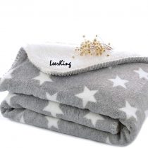 LeerKing Dog Blanket Double Fluffy Fleece Pet Blankets Washable Warm Soft for Cats Dogs Mat Bed, 40 x 60inches