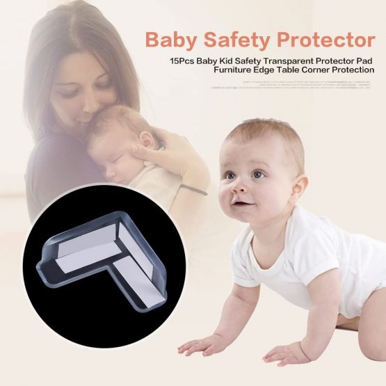DEWIN Baby Safety Corner Protectors - Corner Table Protector Baby Kid Safety Transparent Protector Pad Furniture Edge Table Corner Protection 15Pcs - Image 2