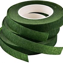 QincLing Florist Tape，3 Rolls Dark Green Floral Tape Flower Tape Floral Stem Wrap Tape Bouquet Tape 90 Feet/Roll (3 Pieces Dark Green)