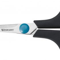 Westcott 5 inch E-30250 00 Easy Grip Soft Grip Scissor - Black/Blue