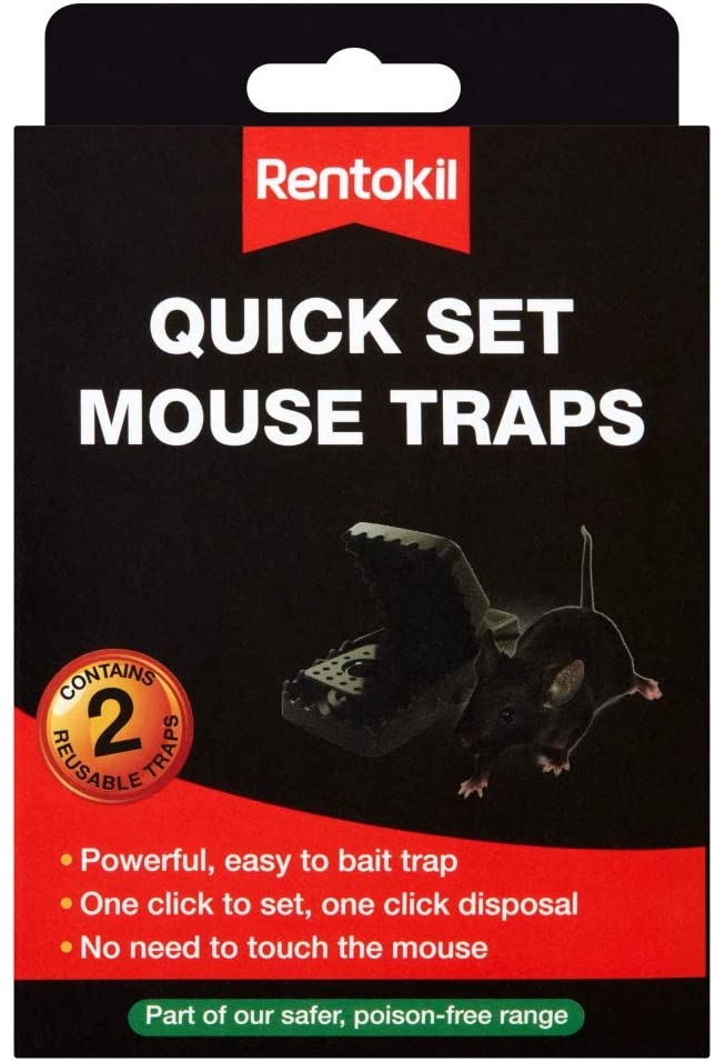 Rentokil FQ26 quick set mouse trap (set of 2), Multi-Color