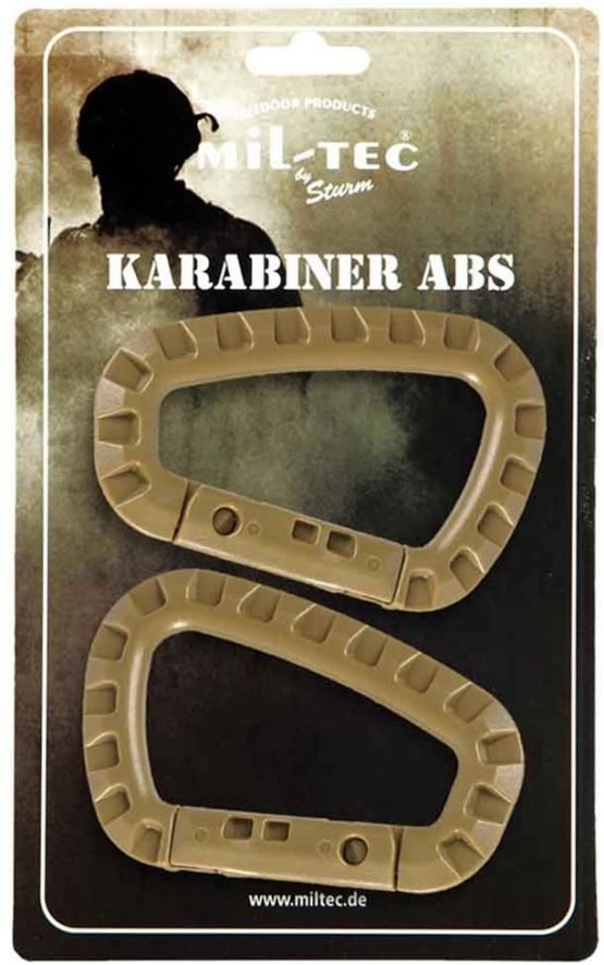 Mil-Tec Carabiner ABS Coyote