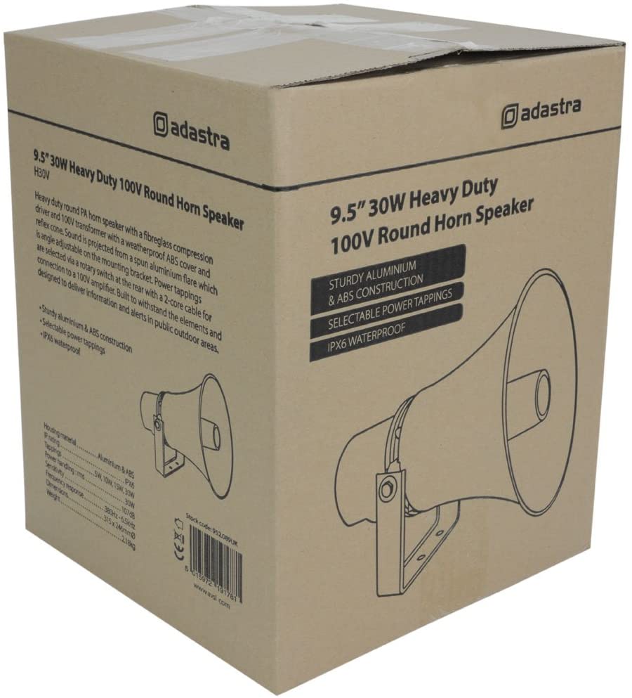 Heavy Duty 100V Round Horn Speakers - 30W - Image 4