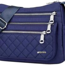 OPXTO Crossbody bag for Women Nylon Shoulder Waterproof Multi Pocket Travel Purse High-dense Lightweight Oxford Messenger Bags.