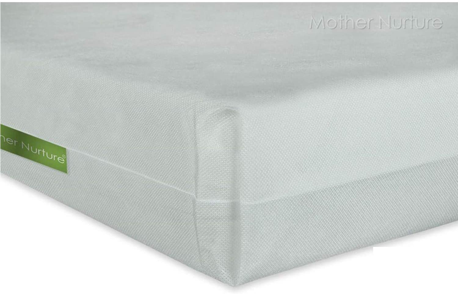 Mother Nurture Essential Foam Travel Cot Mattress, White, 93 x 64 x 6cm BigaMart