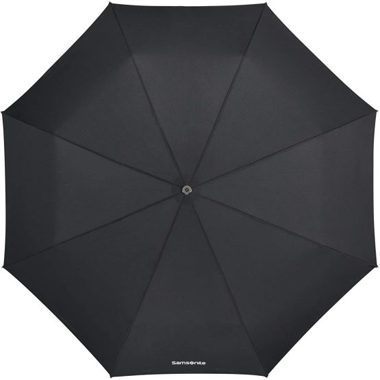 SAMSONITE Wood Classic S - 3 Section Auto Open Close Crook Folding Umbrella, 33 cm, Black (Black) - Image 3