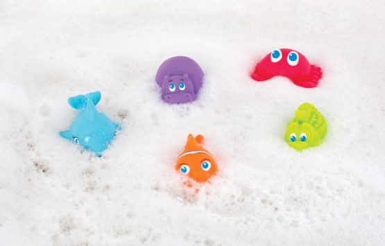 Playgro Bathtime Squirtees, 5 Pieces, Colourful sea animals, BPA-free, From 6 Months, Multicoloured, 40147 - Image 2