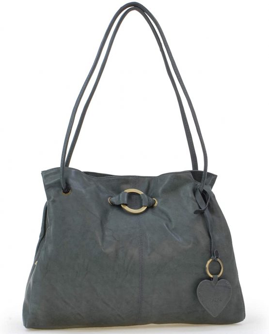 GIGI - Women's Leather Shoulder Bag - OTHELLO 4323
