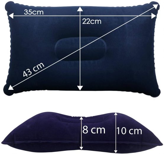 TRIXES Inflatable Pillow For Travel or Camping - Blow up Pillow -Twin Pack - Image 3