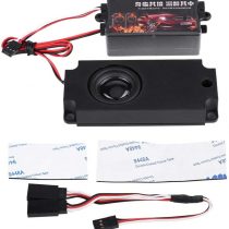 Dilwe RC Car Engine Sound Simulator, Remote Control Car Sound Engine Simulated Module Set with 1 Speaker for 1/10 Vehicle Cars Model(One Speaker)