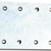 Pack of 10 pcs. 140 x 55 x 2mm Flat Connecting Plates Braces Brackets Timber Fixing Joining Repair Connector, Galvanised