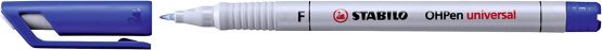 OHP Pen - STABILO OHP Pen Soluble Fine Box of 10 Blue - Image 2