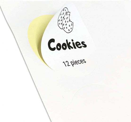 12 per Sheet, 25 Sheets, 60mm A4 Round White Sticker Paper Circle Labels, Laser/Inkjet Printing - Image 2