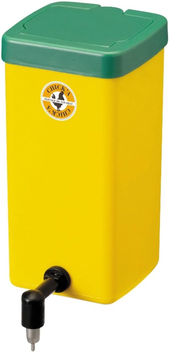UKAL - Plastic rabbit drinking trough with anti-drip water dispenser - 0.5 litres.