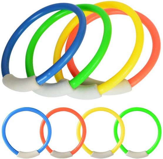 Topways® Diving Pool Toys Set, Dive Rings Sticks Diving Torpedo for Swimming Underwater Pool Training Toy Diving Game Training Gift for Kids - Image 3