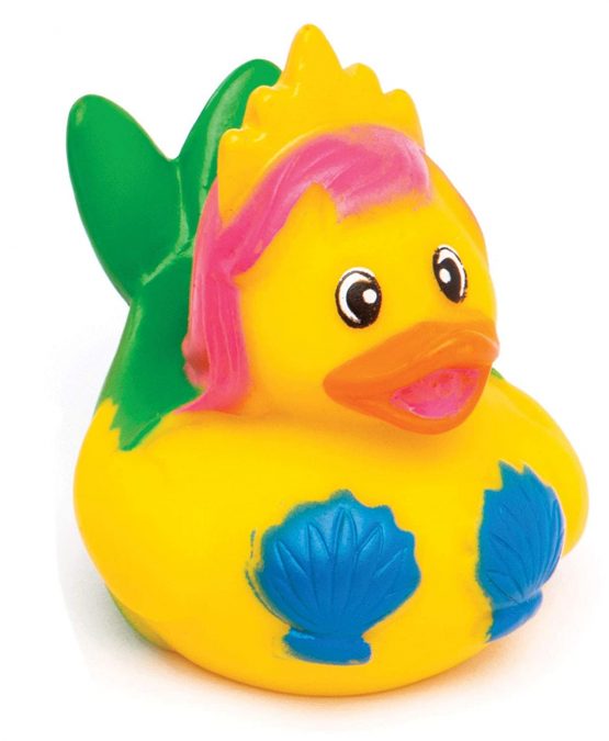 Baker Ross AW527 Mermaid Rubber Ducks (Pack of 4) Perfect for Kids Bath Fun or Water/Pool Activities/Games - Image 3