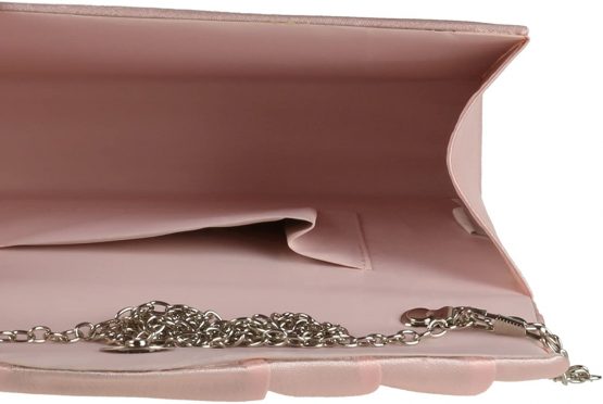 Girly HandBags Satin Pleated Clutch Bag - Image 4