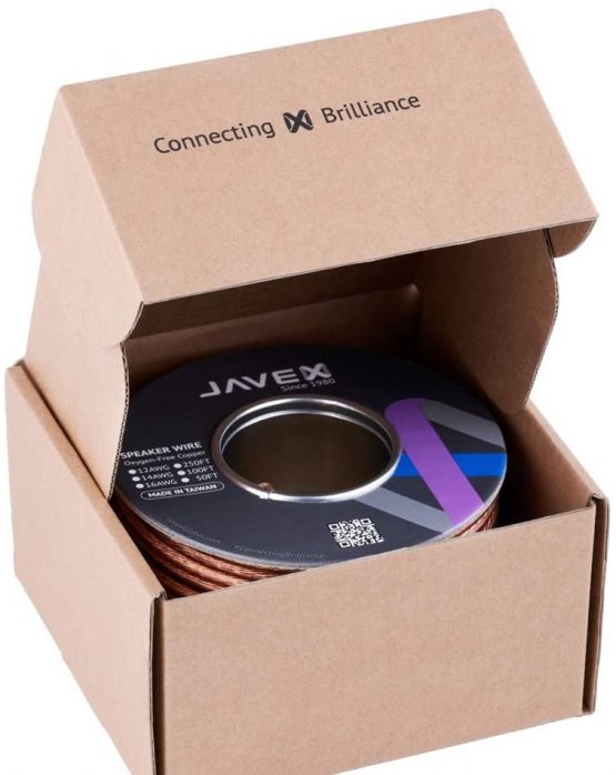 JAVEX Speaker Wire 14-Gauge [2.11mm2] [0.16mm Strands Oxygen-Free Copper 99.9%] Stranded Copper, Blue/Black, Cable for Hi-Fi Systems, Amplifiers, AV receivers and Car Audio Systems, 50FT [15.25CM] - Image 4