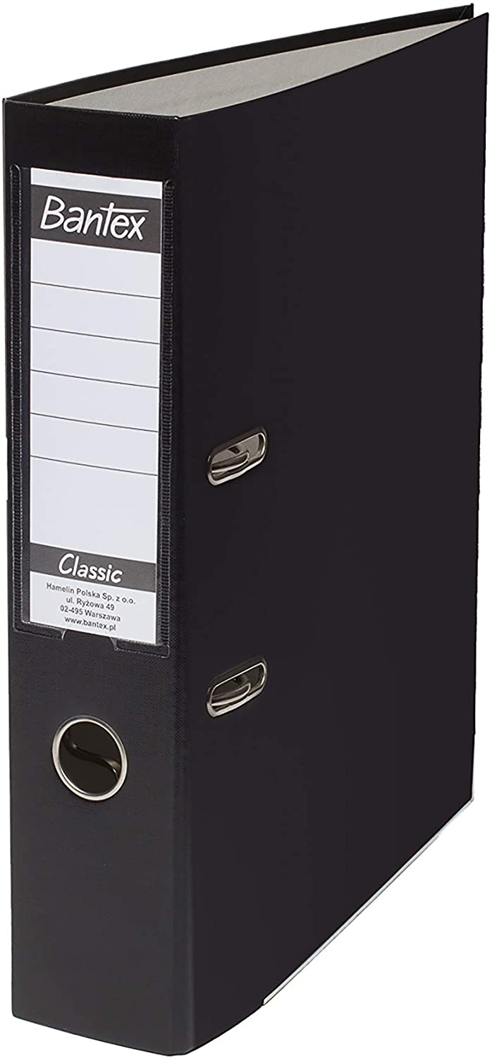 BANTEX 400044103 Lever Arch File A4 7.5 cm Pack of 25 Black, 7,5 cm
