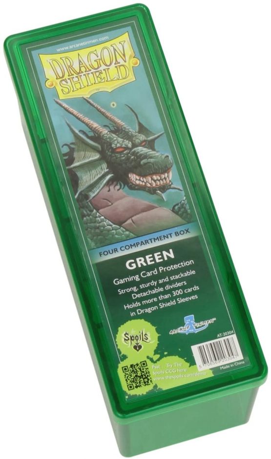 Dragon Shield 4 Compartment Storage Box (Green)